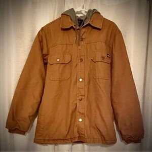 Dickies Tan Hooded Shirt Jacket